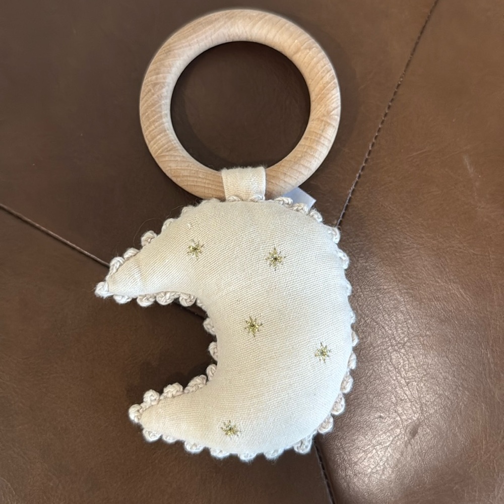 Albetta Baby Rattle Infant Ring Organic Cotton